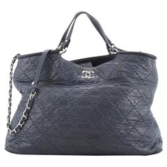 Chanel Spiral Sea Hit Tote Quilted Iridescent Calfskin Large