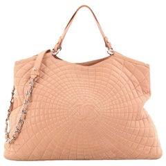 Chanel Spiral Sea Hit Tote Quilted Iridescent Calfskin Large