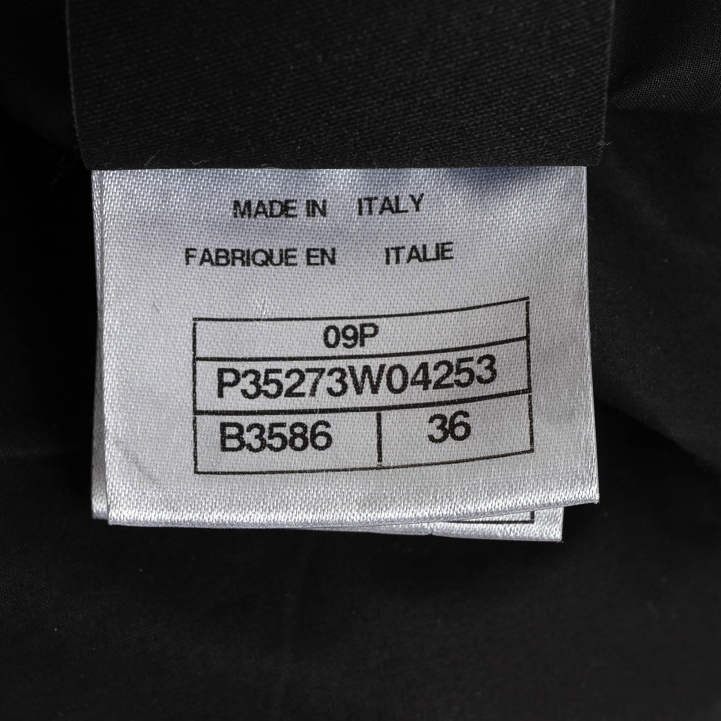 CHANEL SPORT schwarzes Leder 09P HOODED BOMBER Jacke 36 XS im Angebot 5