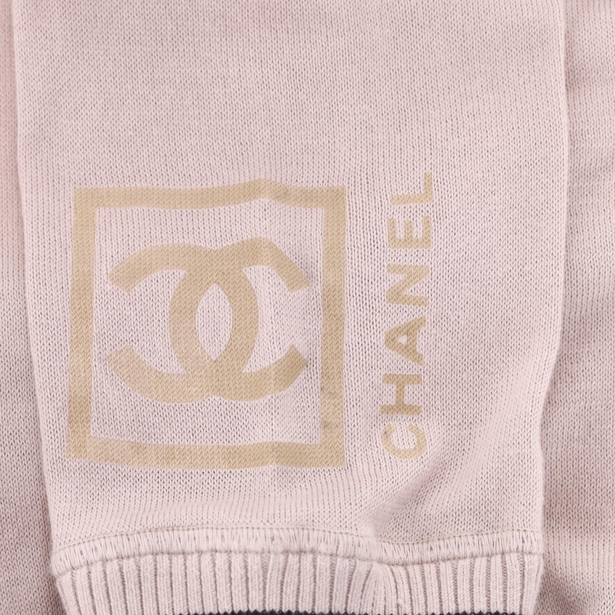 Chanel Sport Cotton Top & Matching Hoodie For Sale 5