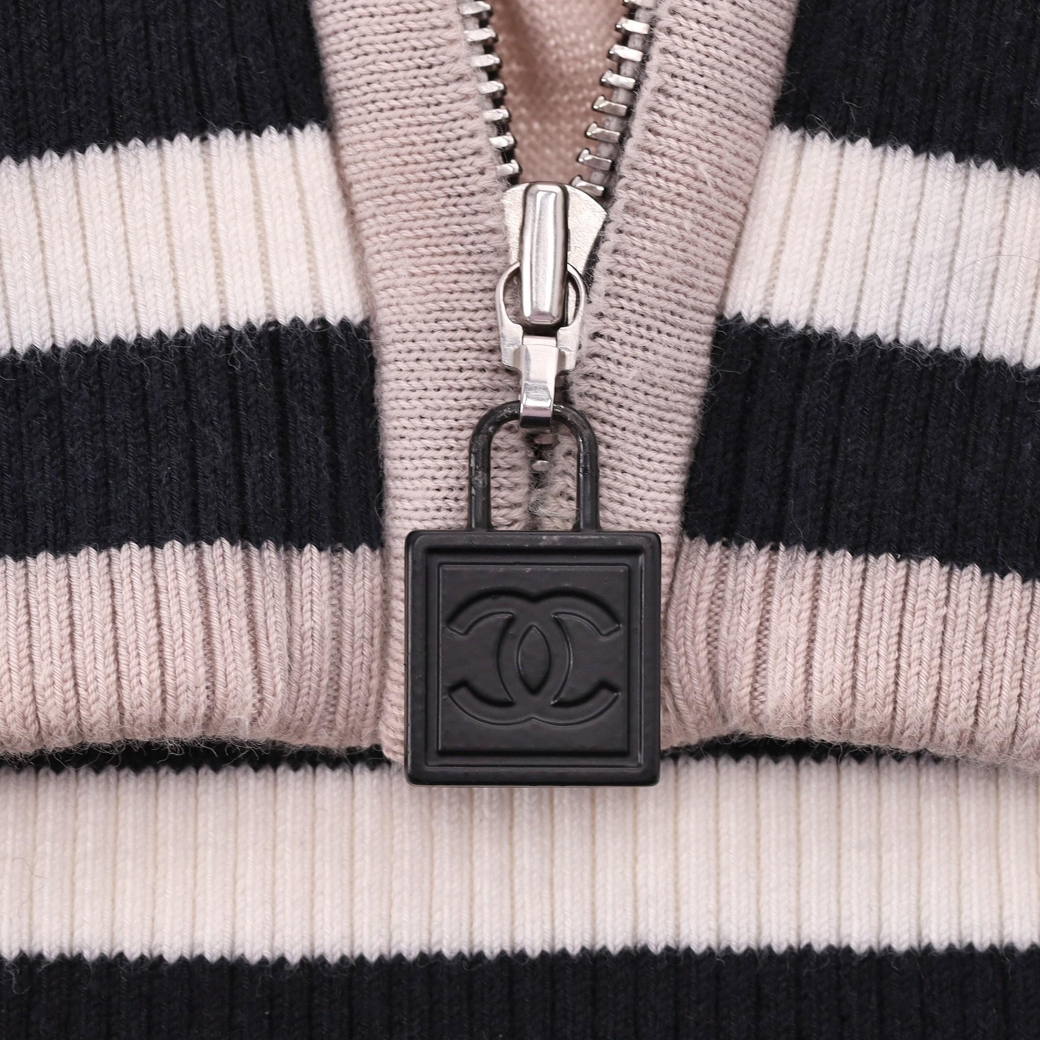 Chanel Sport Cotton Top & Matching Hoodie For Sale 4