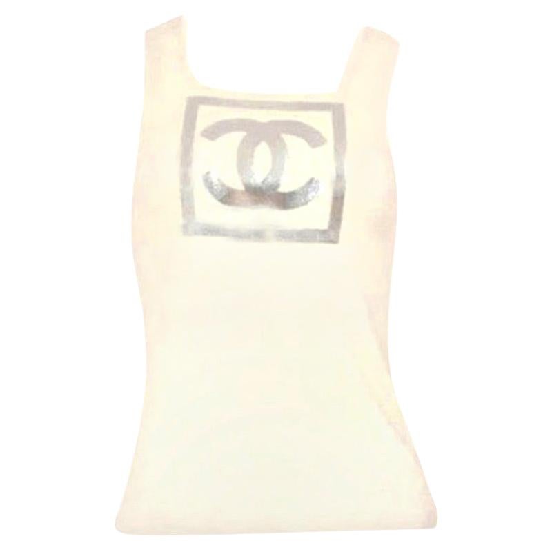 Chanel Sport Gorgeous Tank Top with CC Logos For Sale