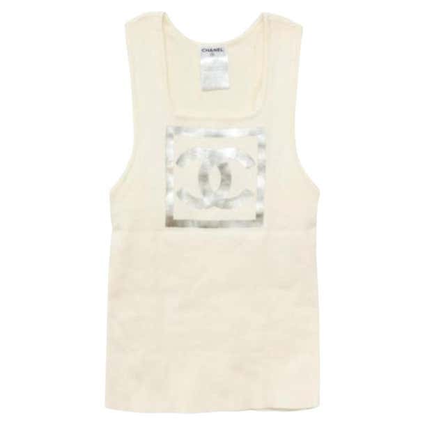 Chanel Sport Gorgeous Tank Top With Cc Logos For Sale at 1stDibs ...