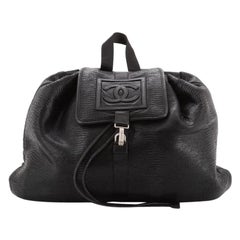 Chanel Sport Line Backpack Lizard Embossed Leather