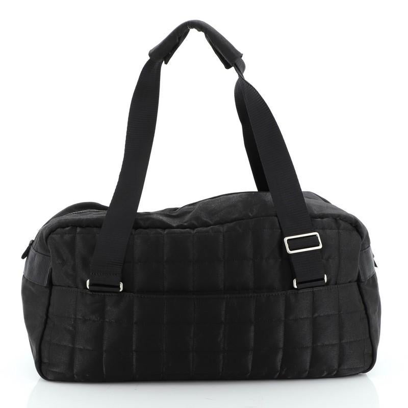 quilted nylon gym bag