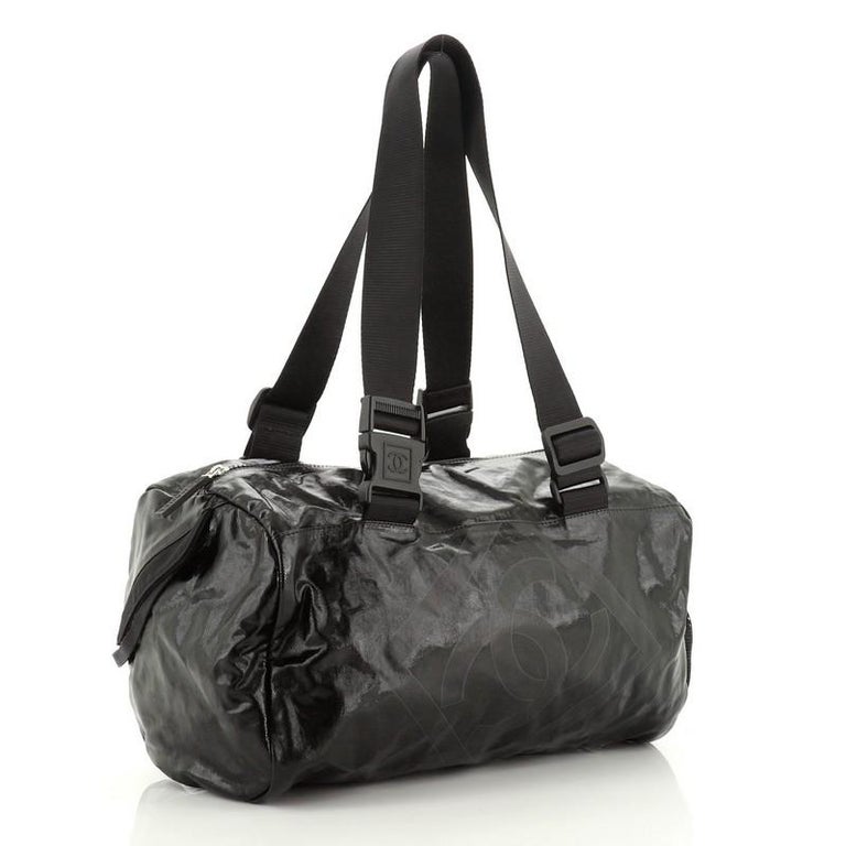 Chanel Sport Line Duffle Bag Coated Canvas Large For Sale at 1stdibs