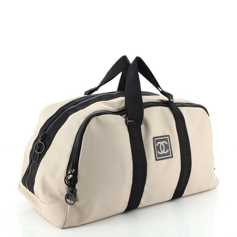 Chanel Sport Line Duffle Bag Nylon XL at 1stDibs | chanel sports bag ...