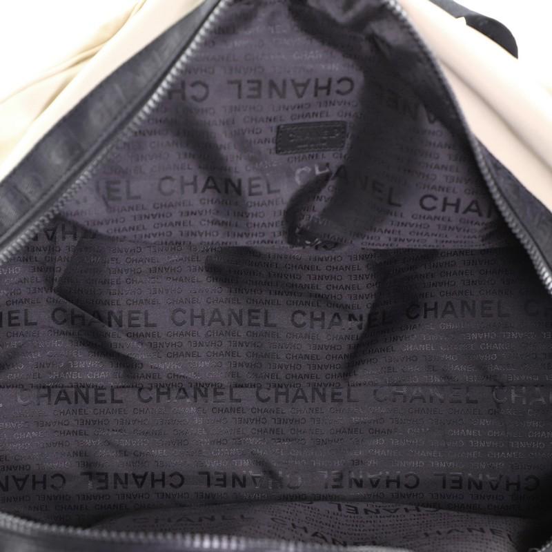 Beige Chanel Sport Line Duffle Bag Nylon XL