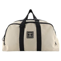 Chanel XL Mesh CC Logo Duffle Bag Boston Travel Gym 39ck824s
