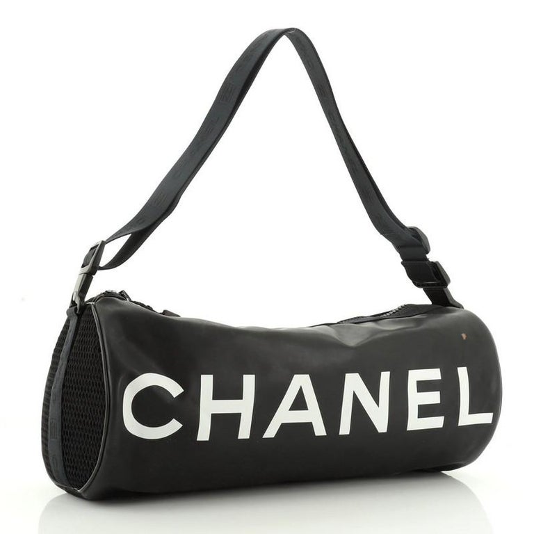 Chanel Sport Line Duffle Bag Printed Rubberized Leather Large