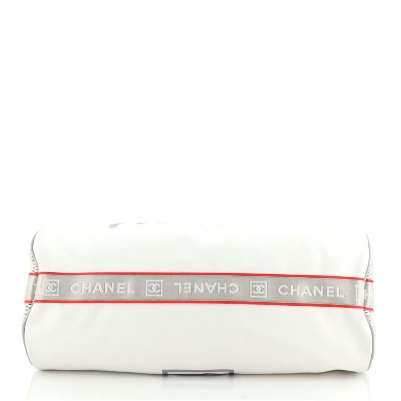Chanel Sport Line Duffle Bag gedruckt gummiertes Leder groß 1