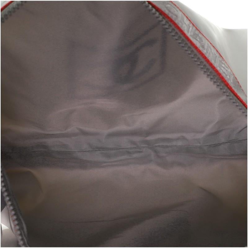 Chanel Sport Line Duffle Bag gedruckt gummiertes Leder groß 2