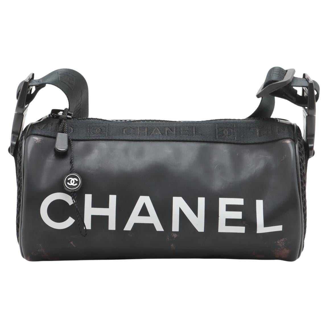 Bolsa Chanel Sport Line Nylon x Goma Negro en venta