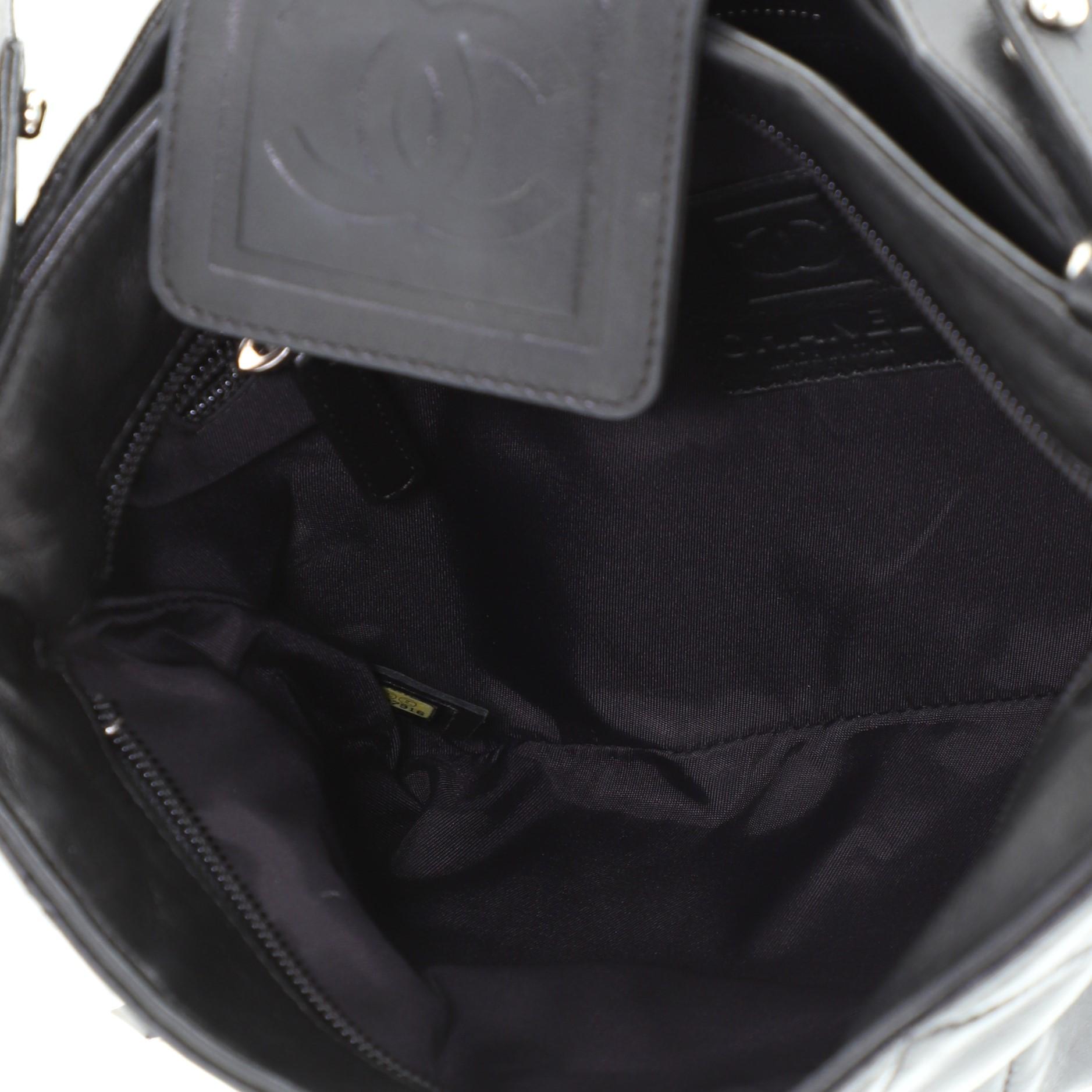 Women's or Men's Chanel Sport Line Zip Messenger Bag Quilted Lambskin Medium