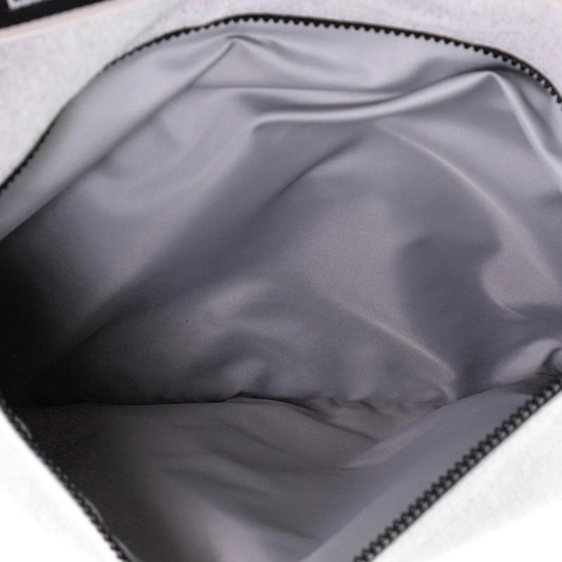 Chanel Sport Line Zip Messenger Bag Quilted Nylon Large  1