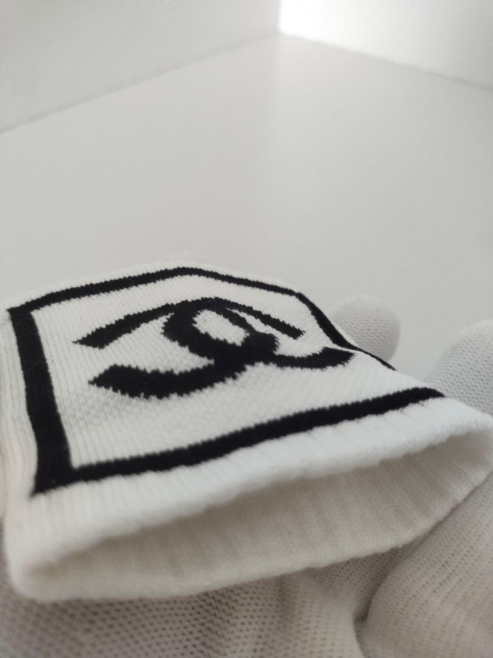 Chanel Sport-Armband in Weiß, Vintage 2000er Jahre, Tenniscore im Angebot 10