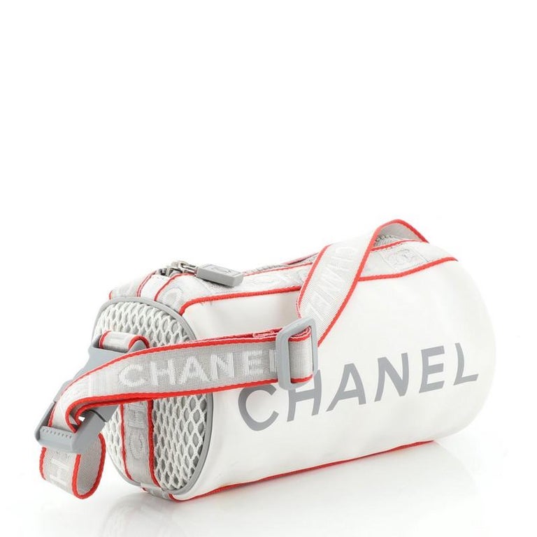 Chanel Sports Line Roll Shoulder Bag Coated Canvas Small at 1stDibs