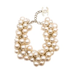 Chanel Spring ’13 Runway Faux Pearl Cluster Necklace