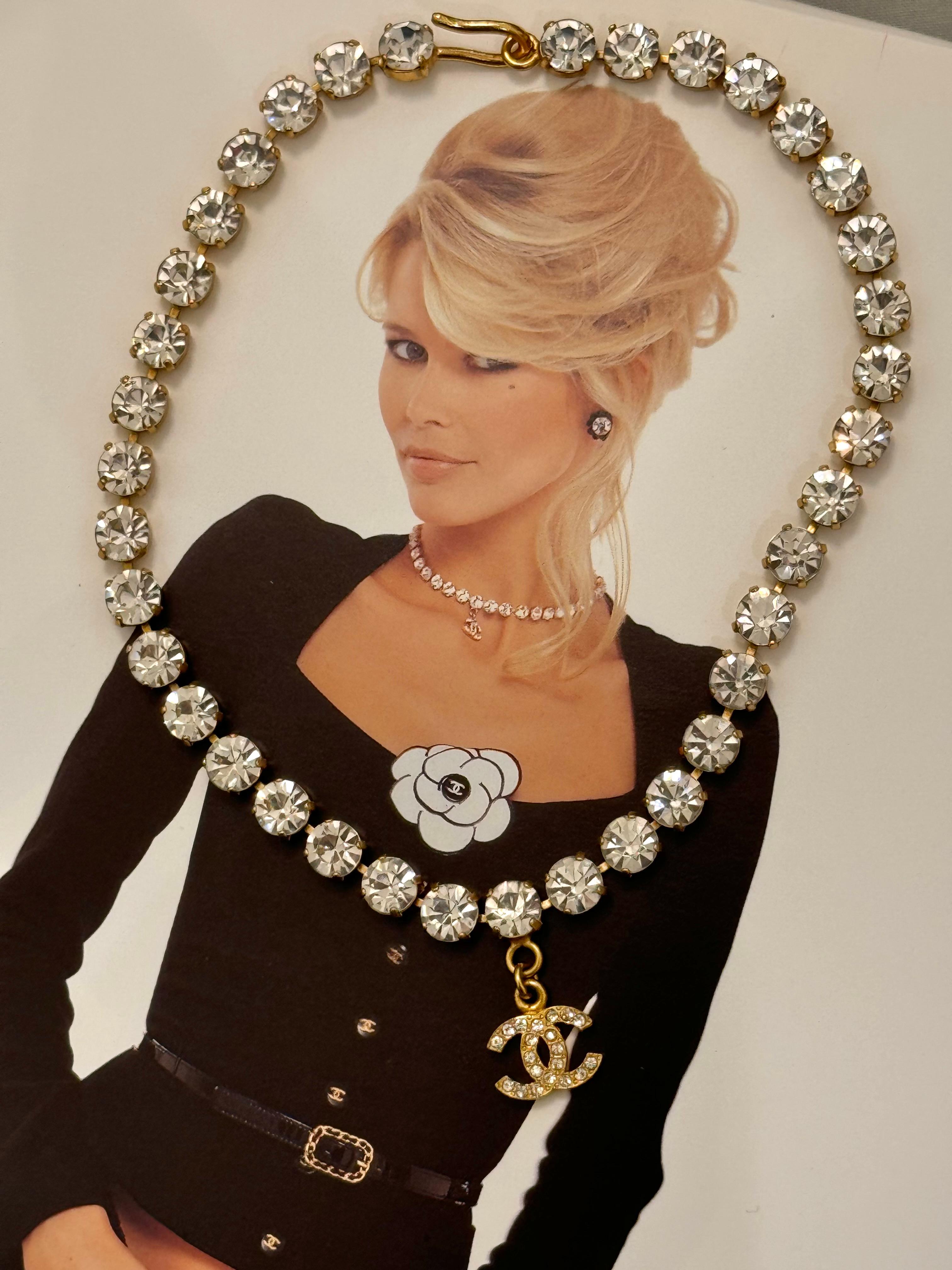 Chanel Primavera 1995 Collezione Barbie Collana girocollo di cristallo In condizioni ottime in vendita a PARIS, FR