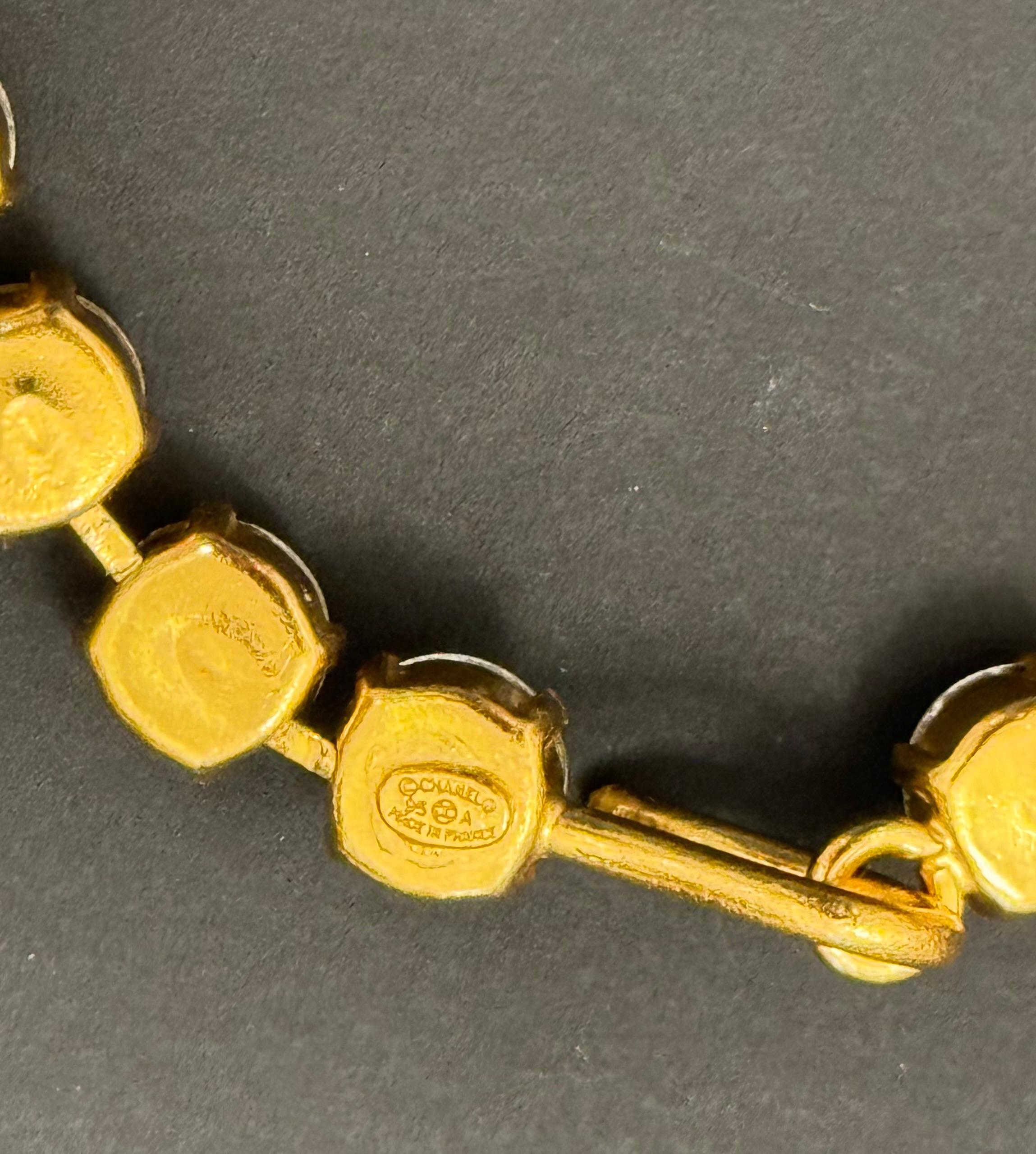 Chanel Primavera 1995 Collezione Barbie Collana girocollo di cristallo in vendita 1
