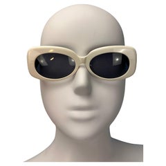 Chanel Spring 1995 Runway Black & White Monogram Sunglasses