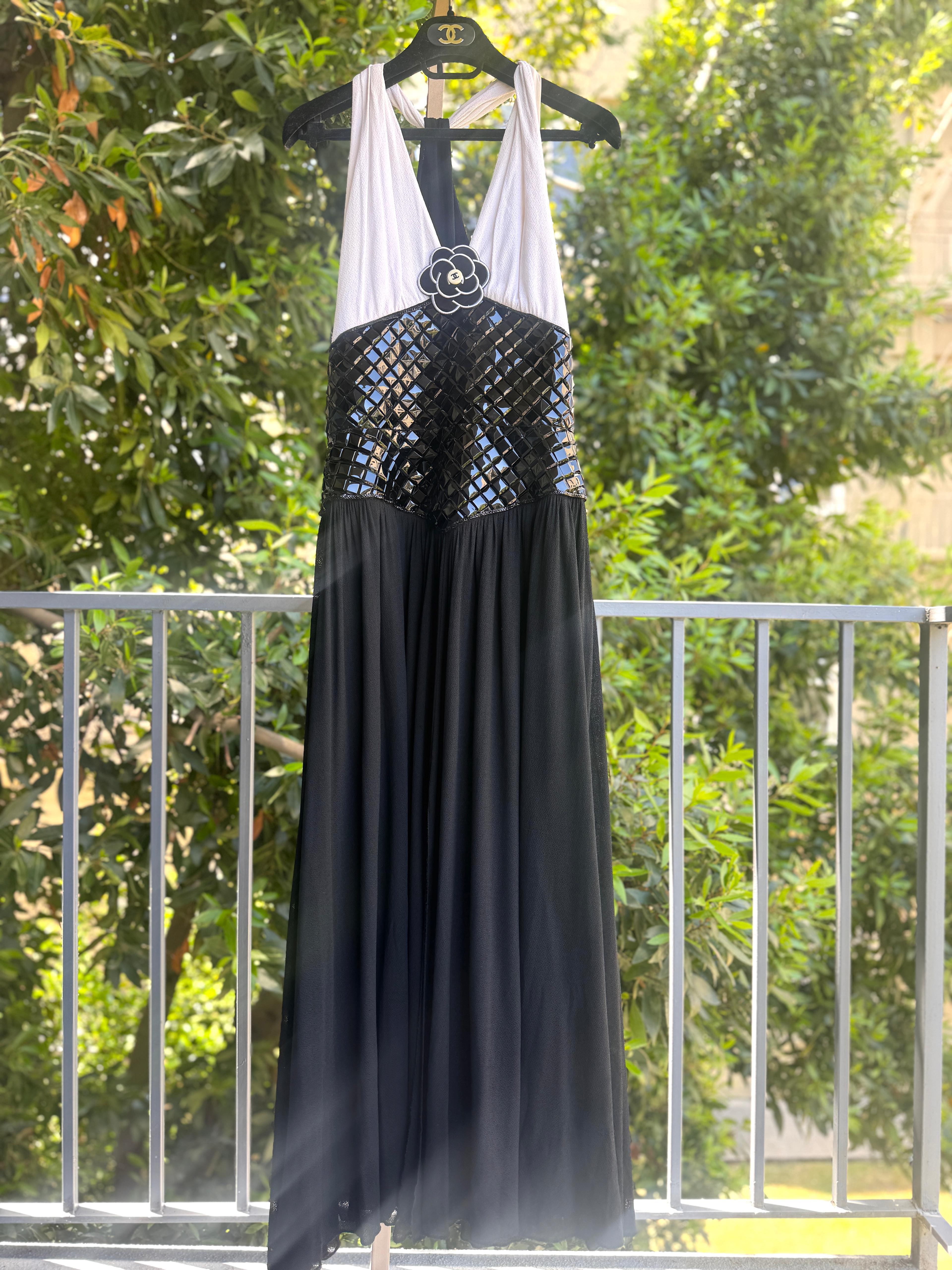 Chanel Frühjahr 1995 Laufsteg-Kleid - Größe 42 im Angebot 1