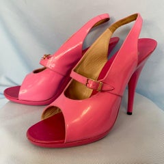 Chanel Spring 1995 Runway Pink Patent Heels