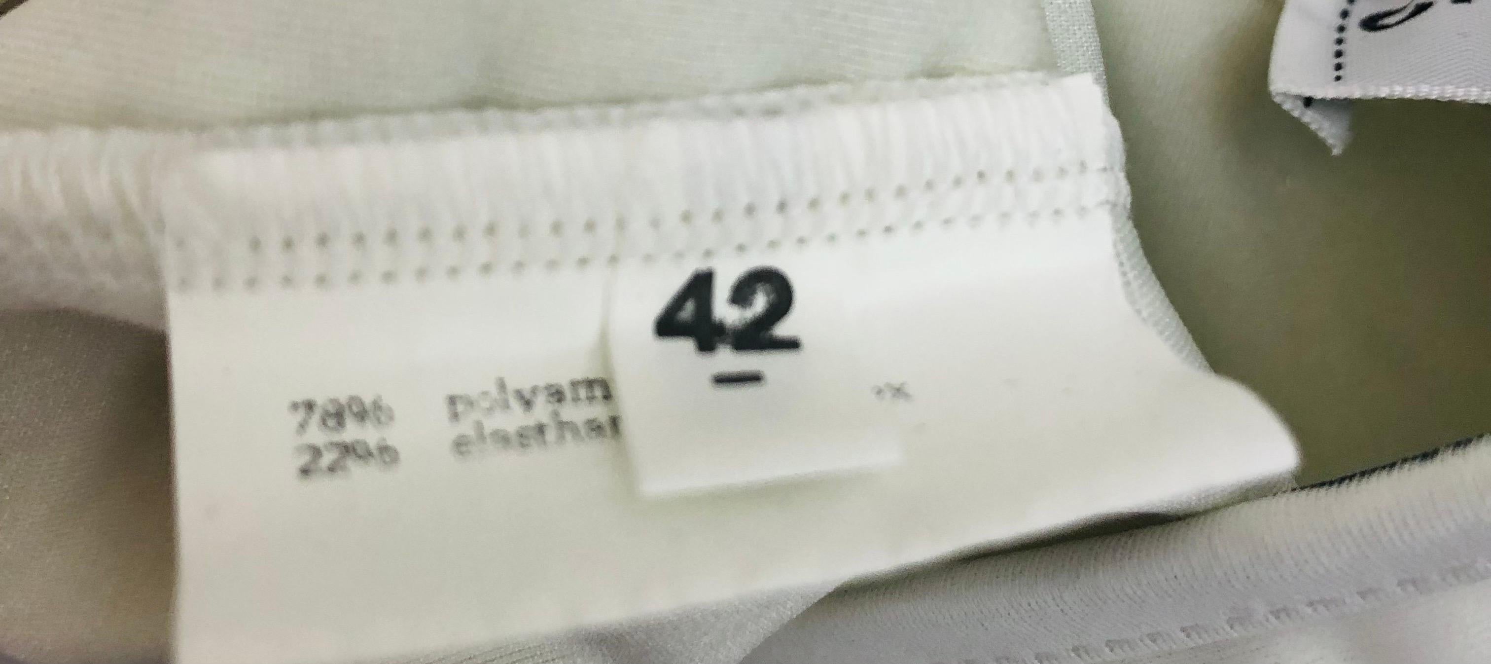 Women's Chanel spring 1996 iconic print white swimsuit For Sale