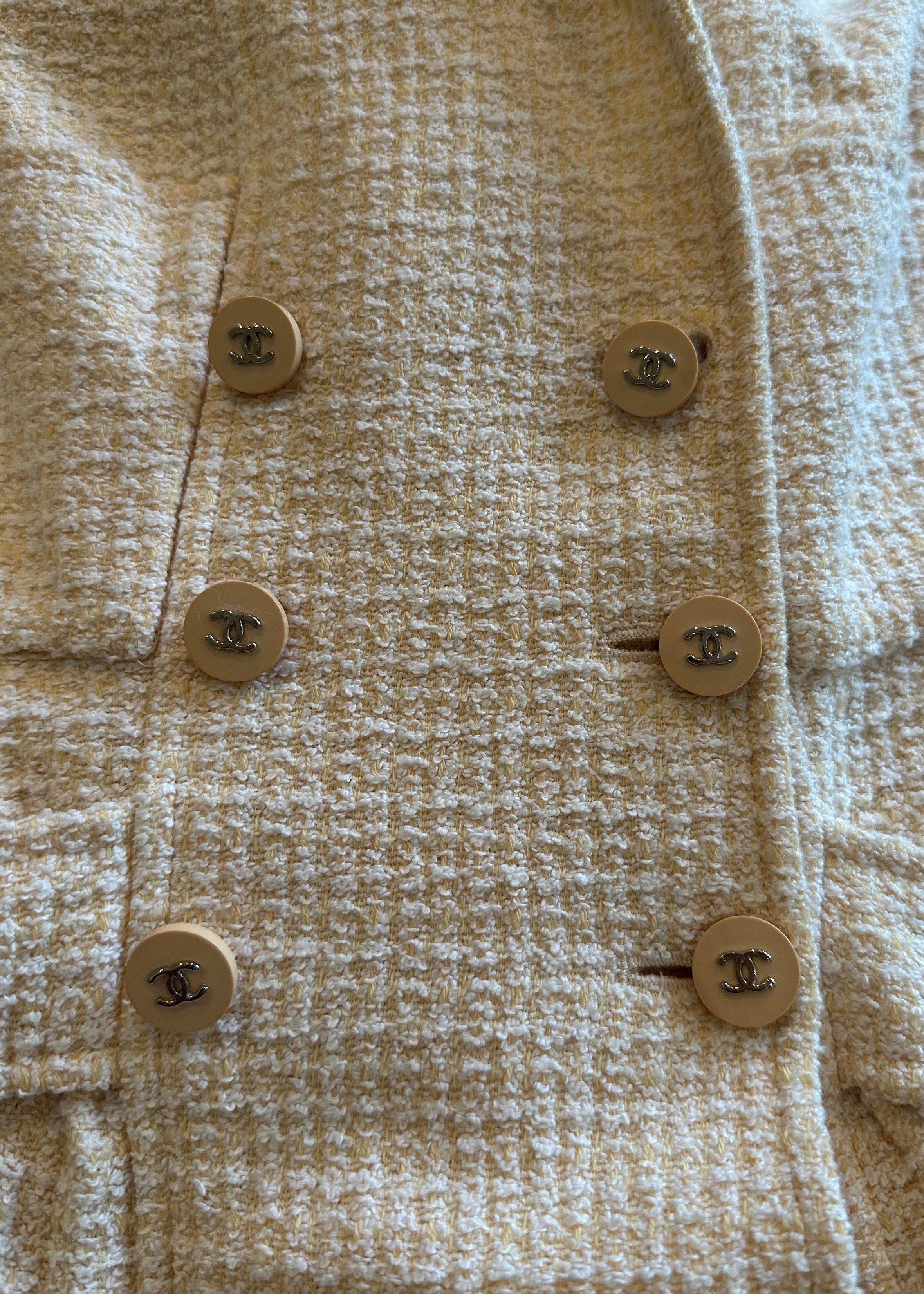 Chanel Spring 1996 Runway Peach Tweed Jacket Dress 2