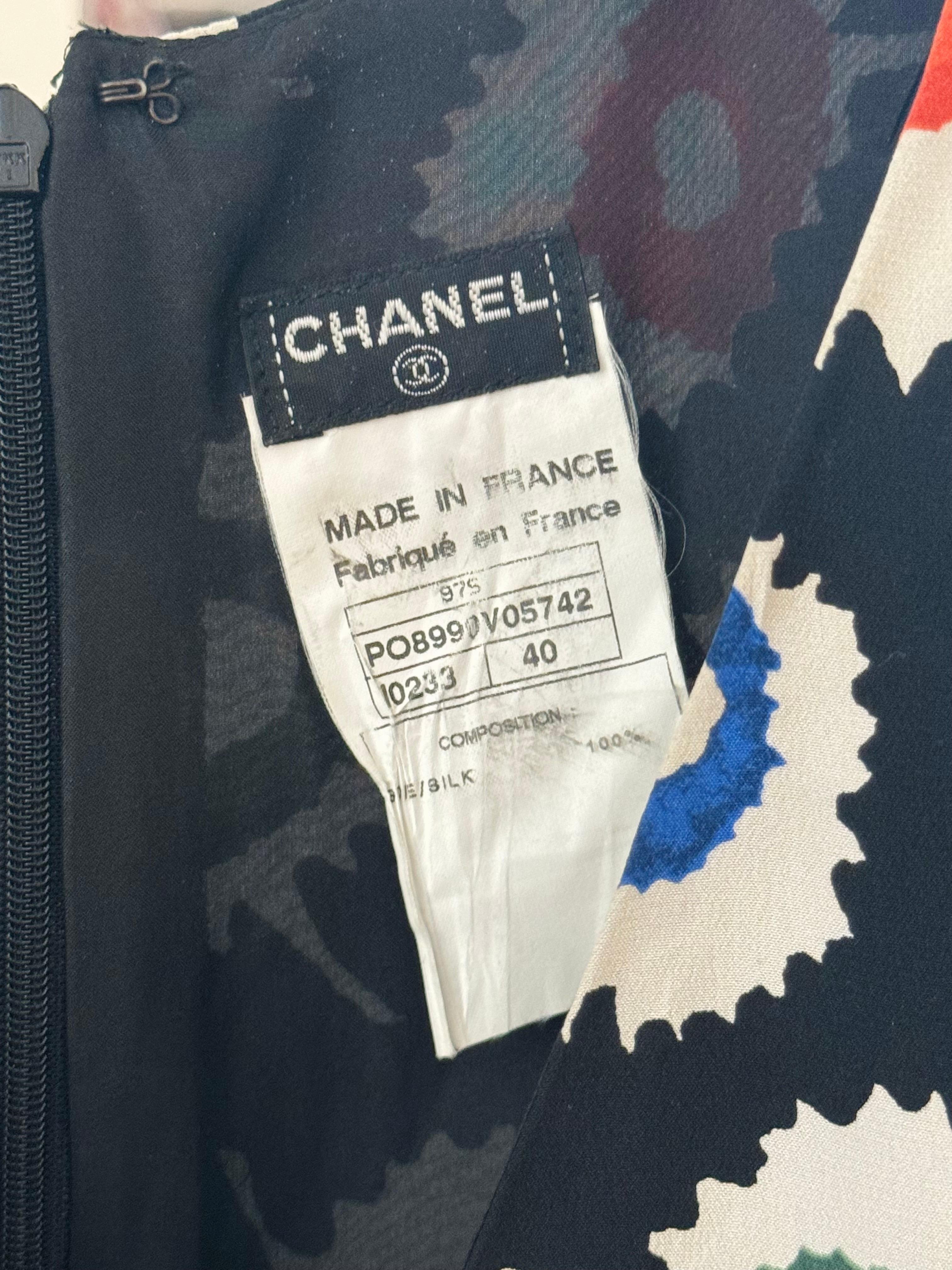 Chanel spring 1997 silk dress  For Sale 1