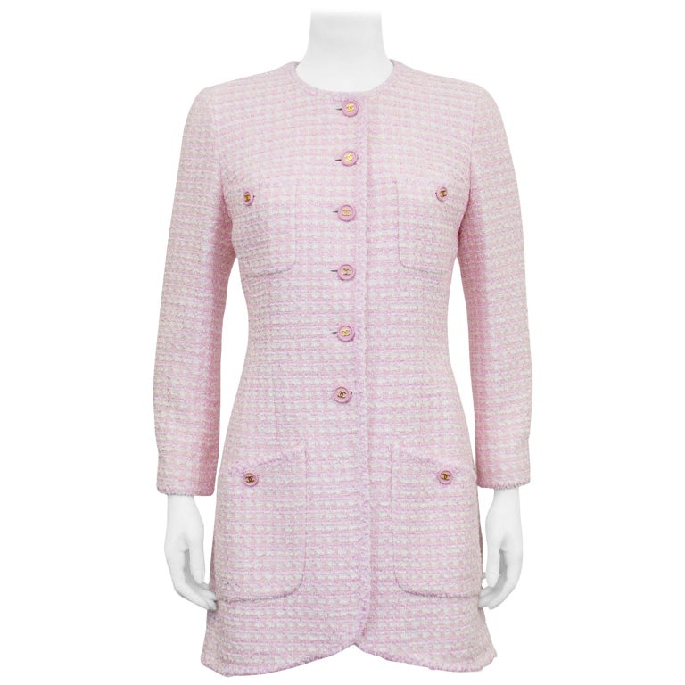 Spring 1998 Chanel Baby Pink Cropped Sleeve Jacket main image 0