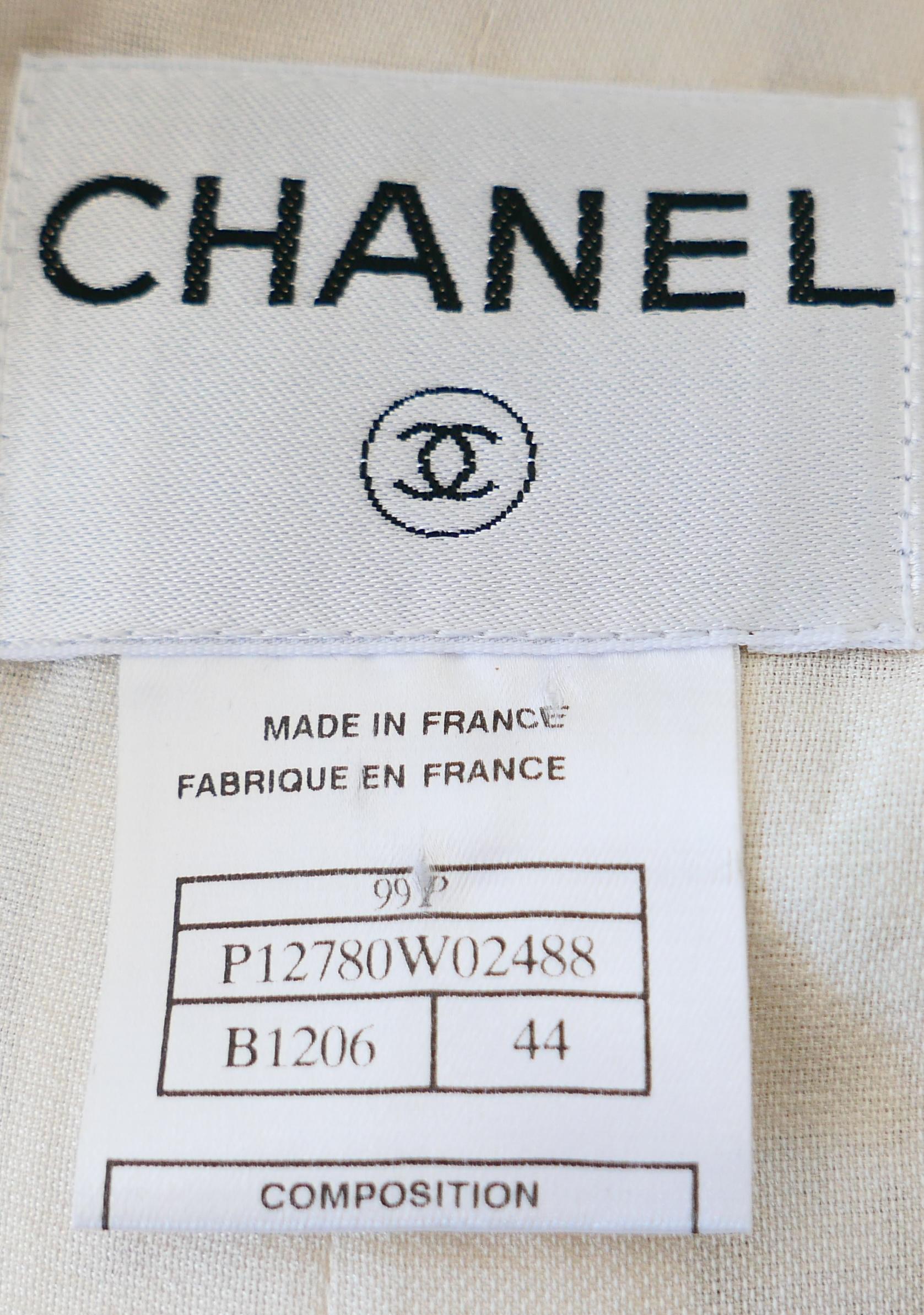 Chanel Spring 1999 99P Candy Tweed Puff Paint Trim Jacket For Sale 6
