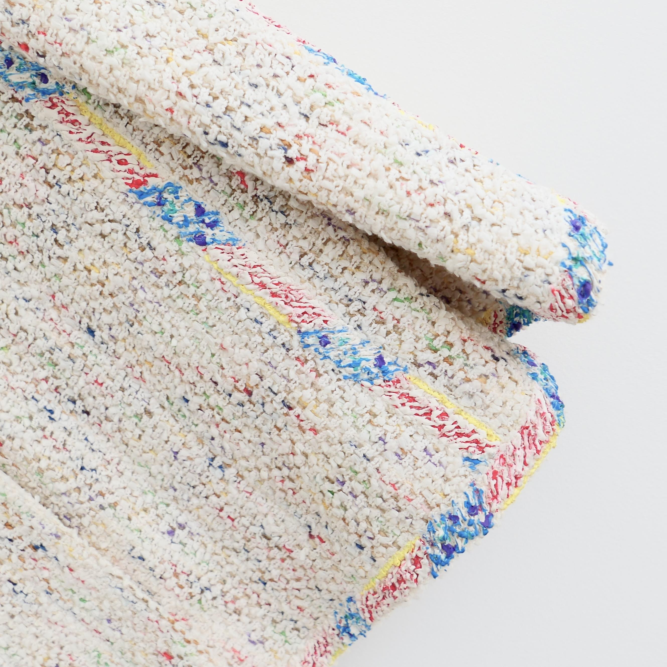 Gray Chanel Spring 1999 99P Candy Tweed Puff Paint Trim Jacket For Sale