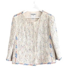 Chanel Spring 1999 99P Candy Tweed Puff Paint Trim Jacket