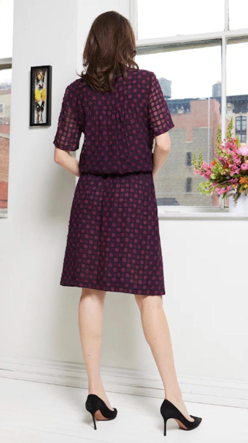 Black Chanel Spring 2001 Purple Chiffon Dress For Sale