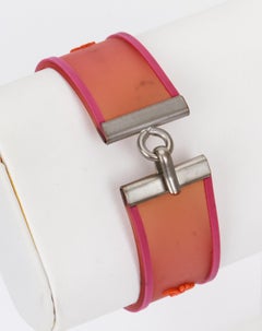Chanel spring 2001 silicon pink bracelet