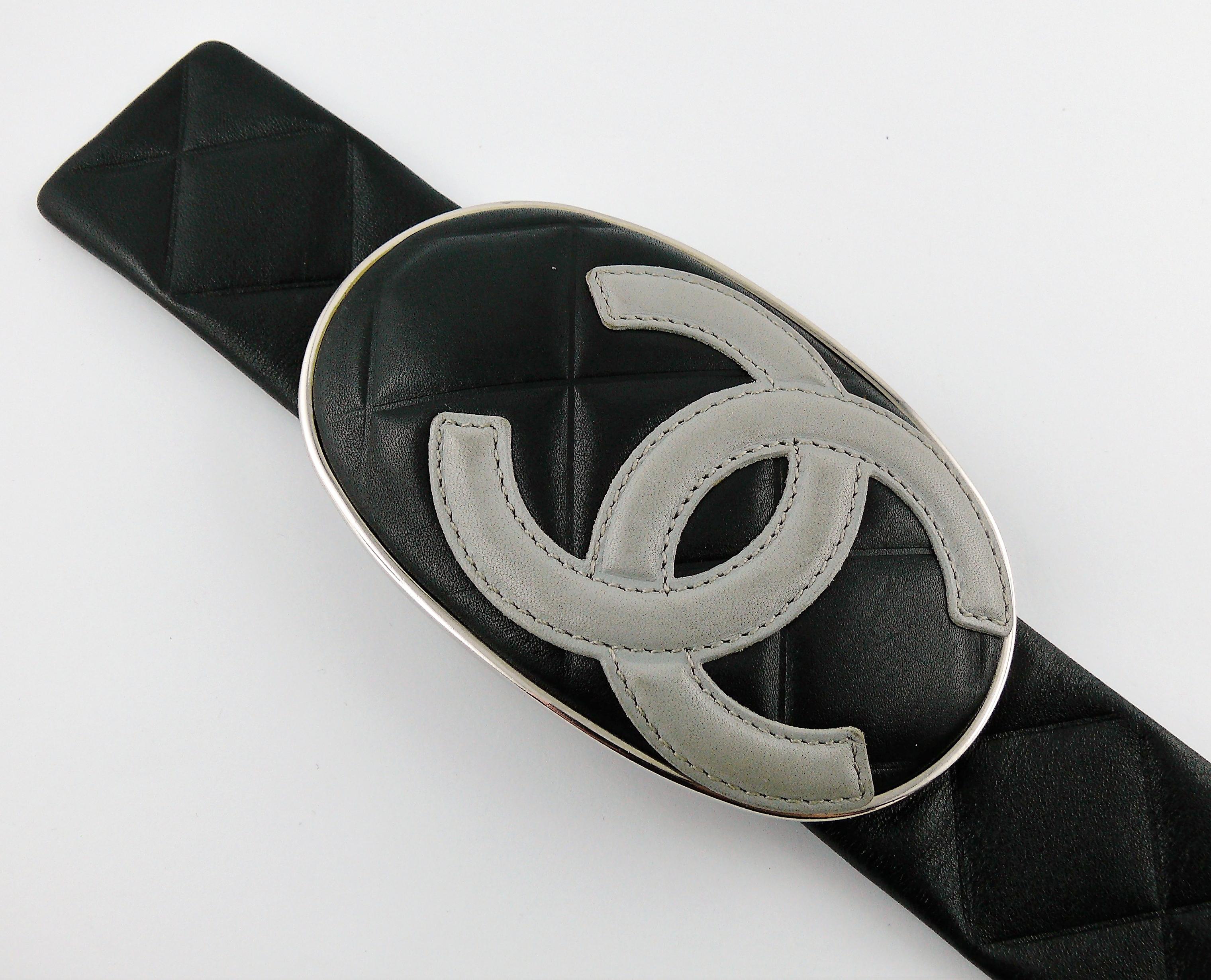 chanel quilted belt