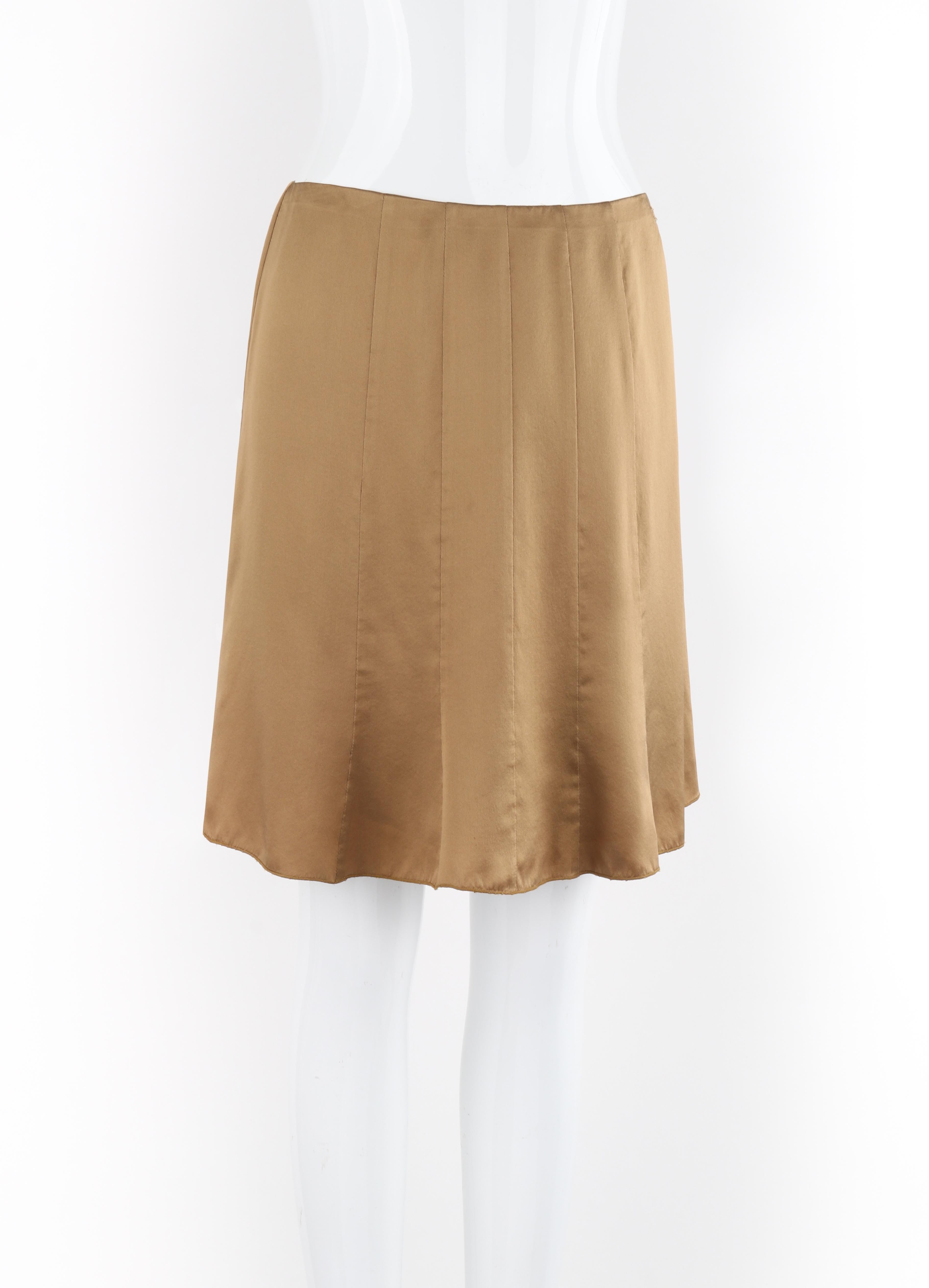 bronze pleated skirt