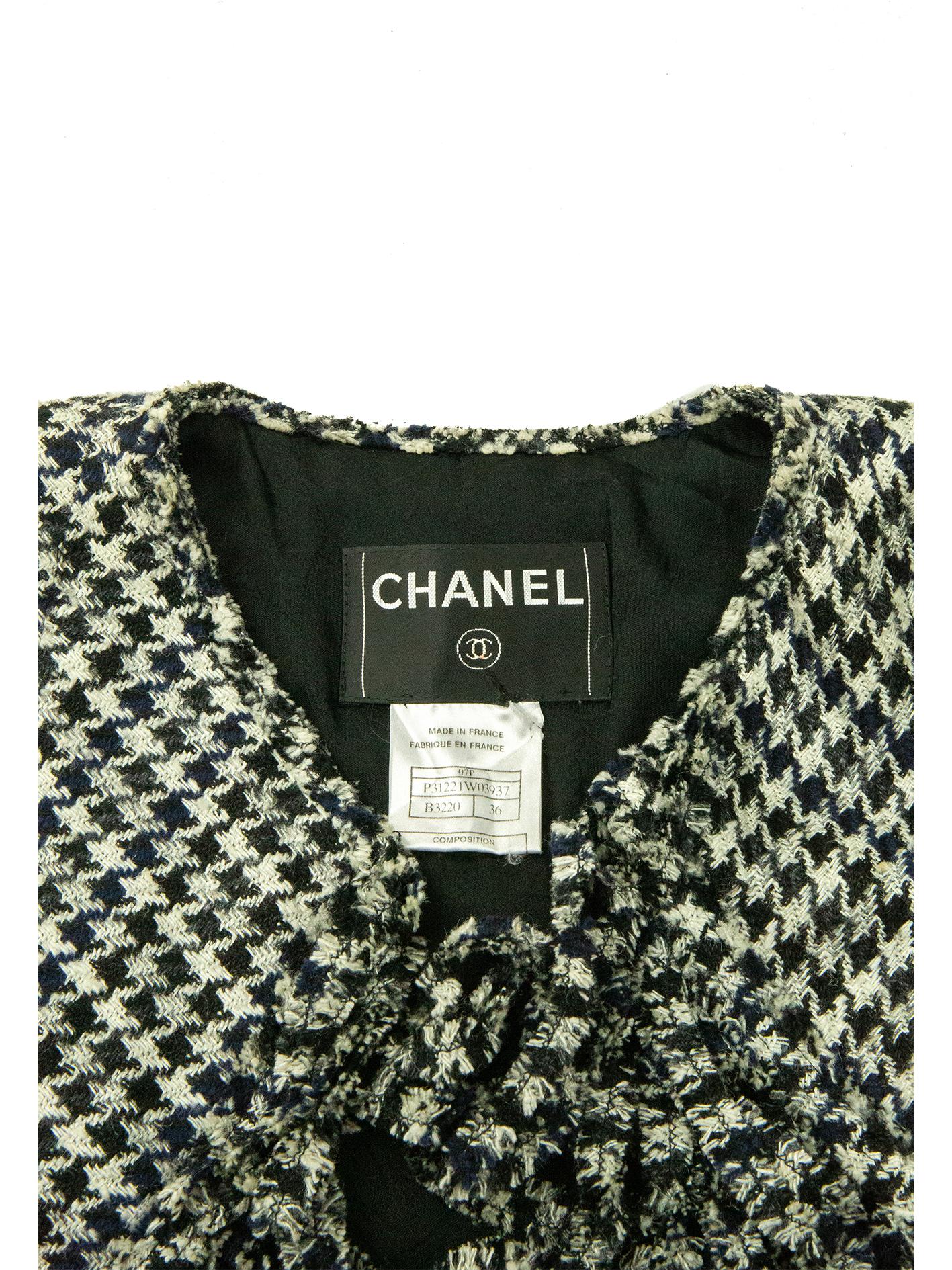 Chanel Spring 2007 Dogtooth Jacket For Sale 1