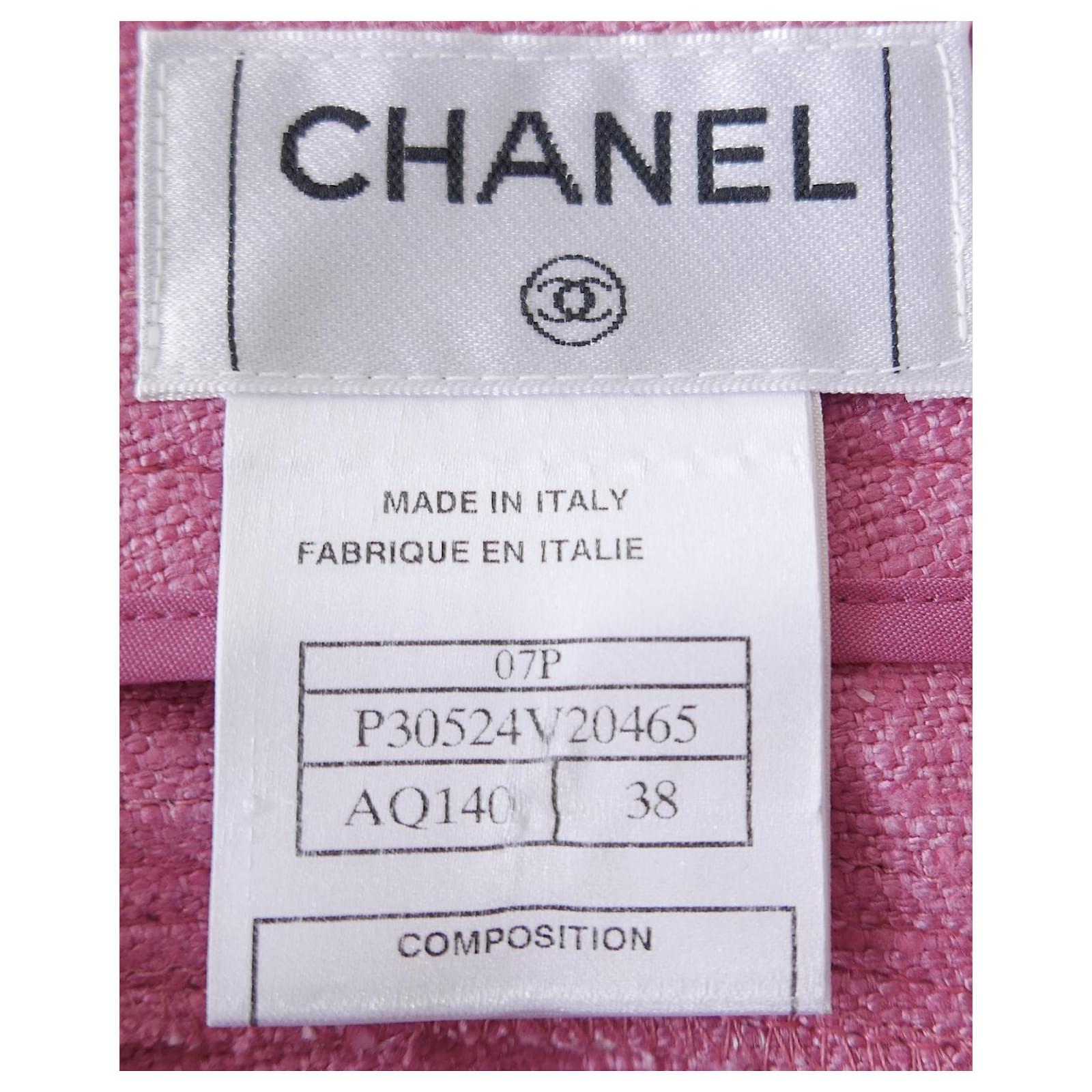 Chanel Spring 2007 Pink Slubbed Silk Flared Trousers For Sale 3