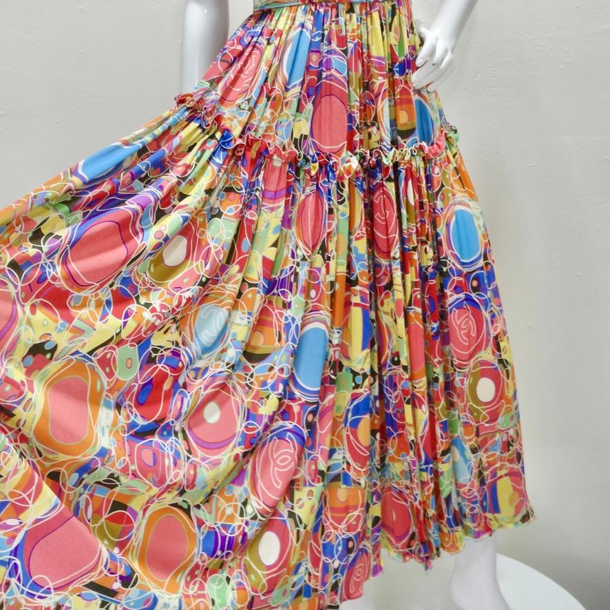 Chanel Spring 2008 CC Silk Halter Dress In Good Condition For Sale In Scottsdale, AZ