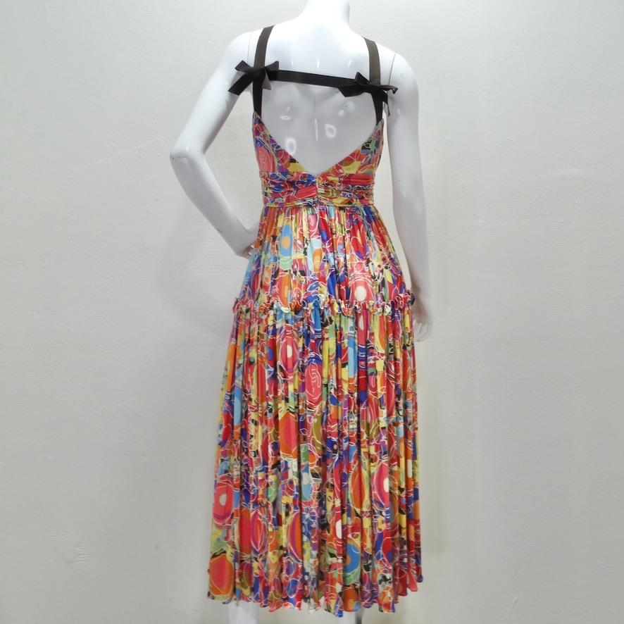 Chanel Spring 2008 CC Silk Halter Dress For Sale 3