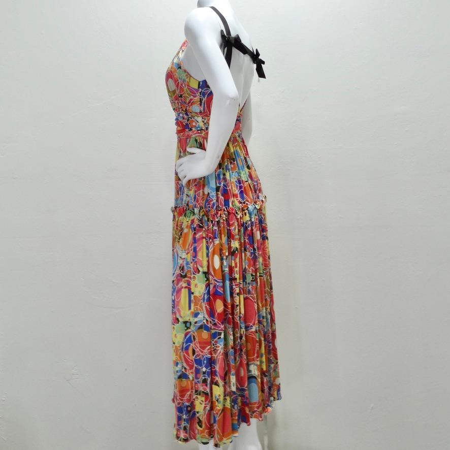 Chanel Spring 2008 CC Silk Halter Dress For Sale 4