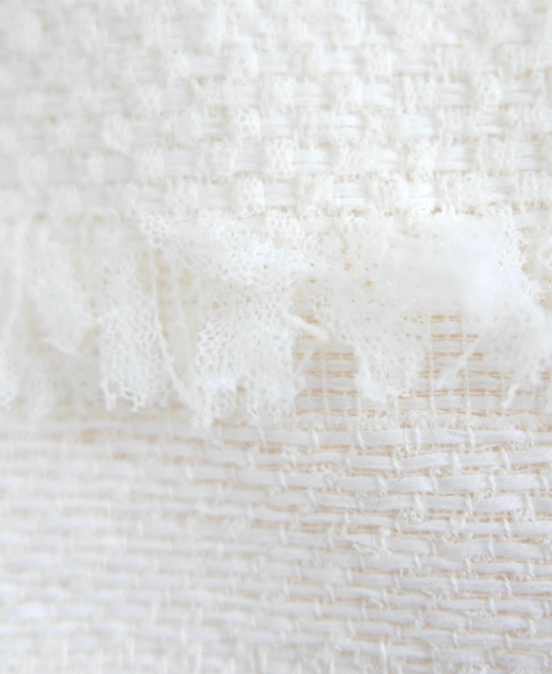 Bianco Gonna in tweed fantasia crema Chanel primavera 2008 in vendita