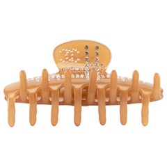 Chanel Spring 2009 Brown Rhinestones Claw Clip