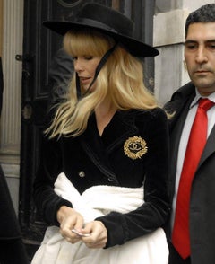 Chanel Spring 2010 Black Velvet Gold Beaded CC Crest 10P Jacket