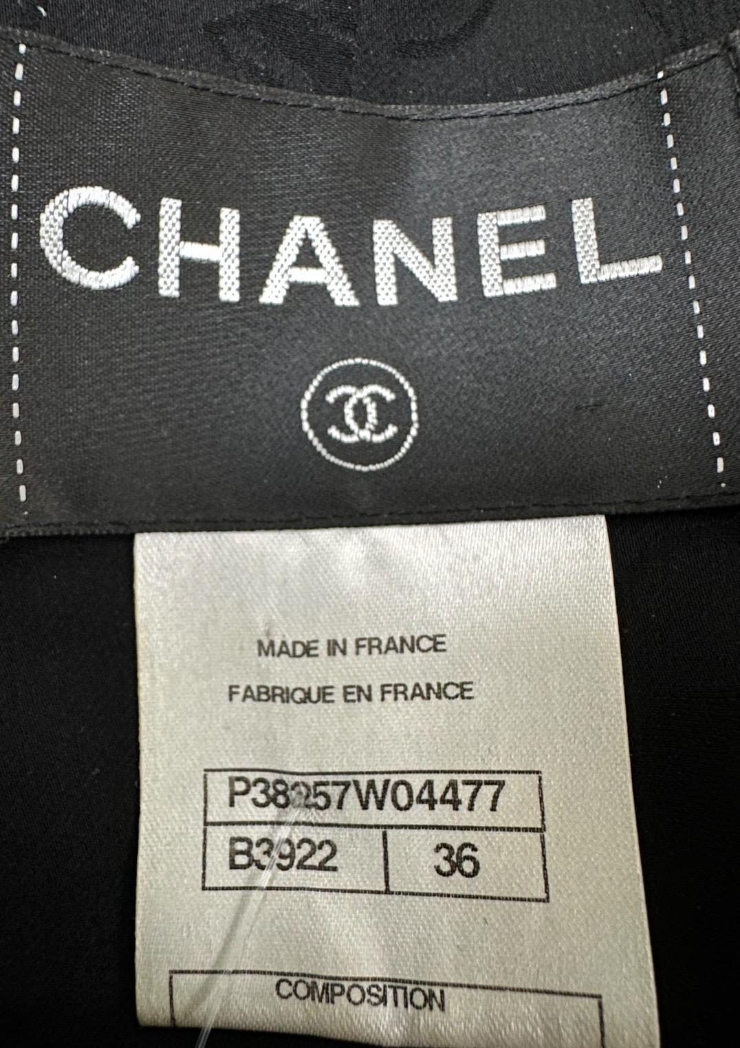 Chanel Primavera 2010 Gonna con fiocco Giacca Abito Sz.36, Gonna Sz.38 in vendita 8