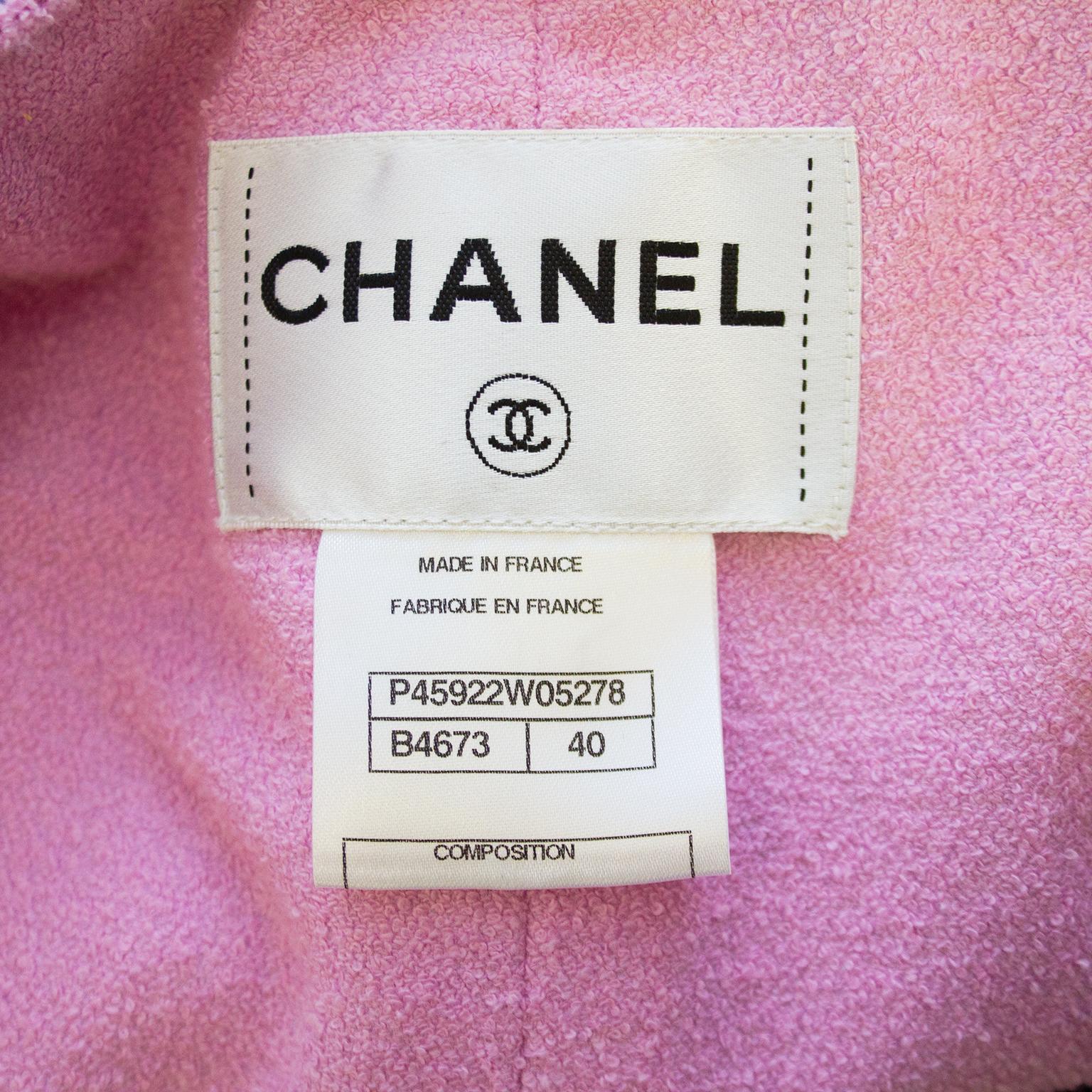 Chanel Spring 2013 Purple Tweed Open Front Coat 2