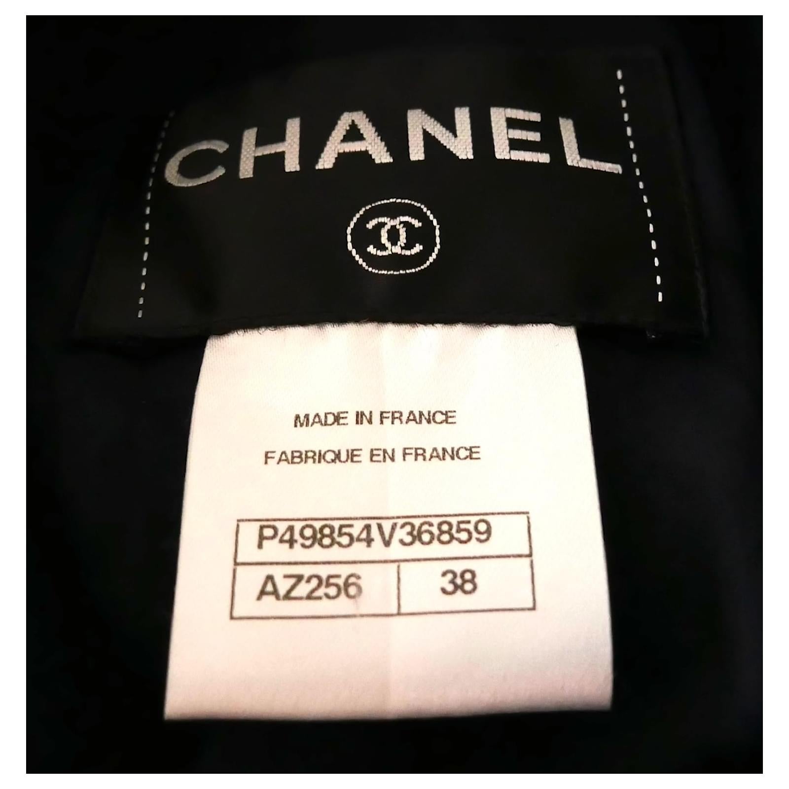 Chanel Spring 2014 Navy Wool Felt Coat For Sale 3