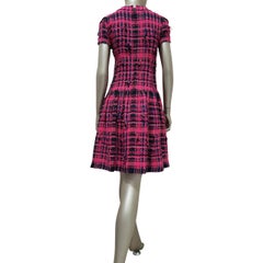 Chanel Spring 2014 Pink Tweed A-Line Dress - Size S